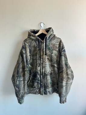 RedHead Sherpa-Lined Realtree Camo Full-Zip Hoodie Size 2XL